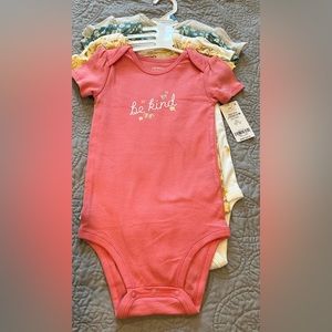 Carters Baby Girls 5 Pack Onesies NWT Various Sizes